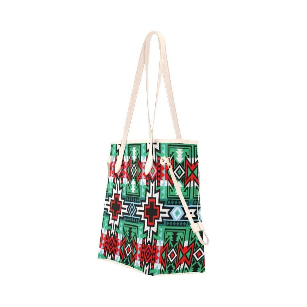 Star Blanket Clover Canvas Tote Bag