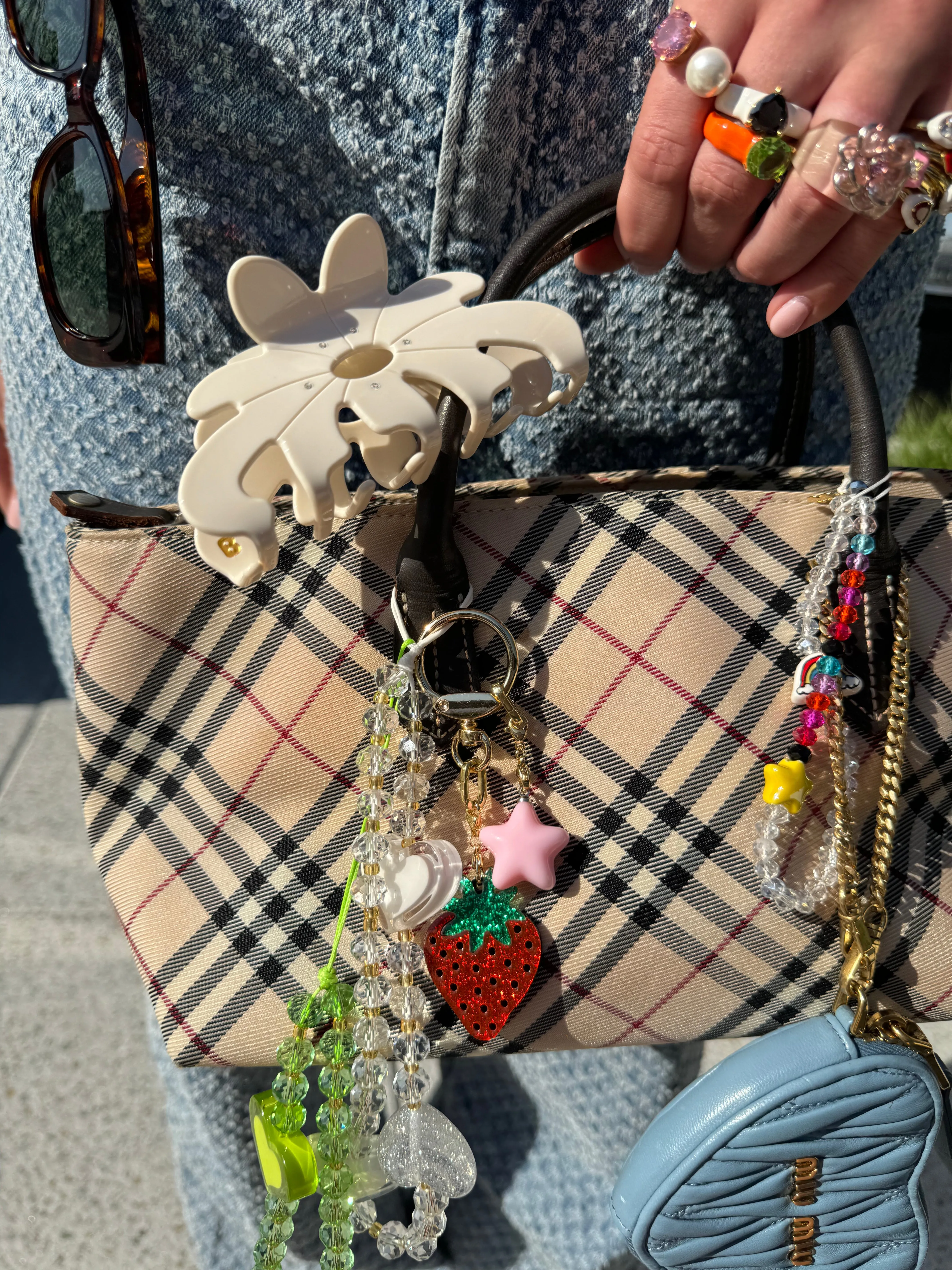 STRAWBERRY GIRL KEYCHAIN