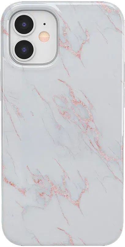 Subtle Blush | White and Pink Marble Case