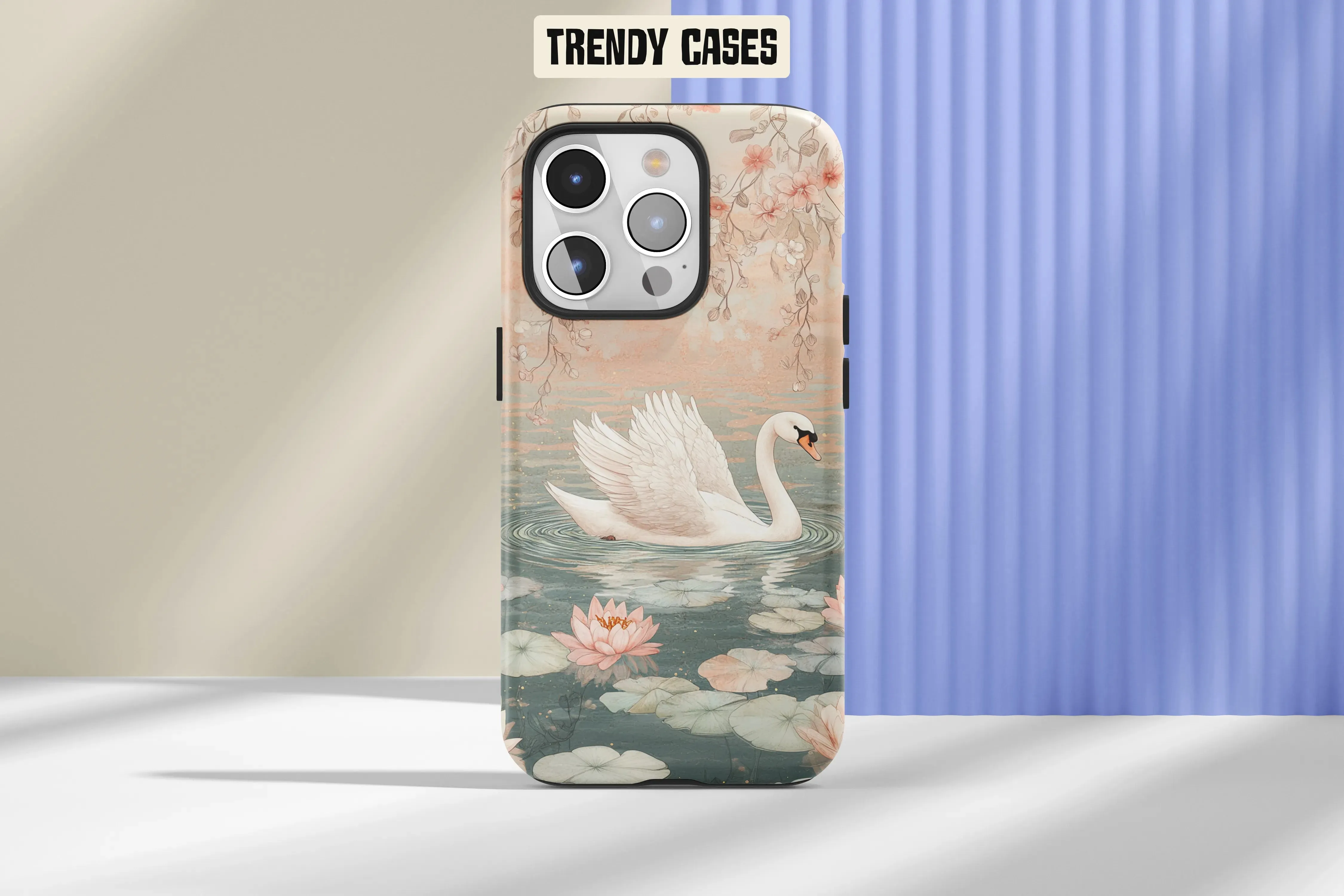 Swan Lake Floral iPhone Case