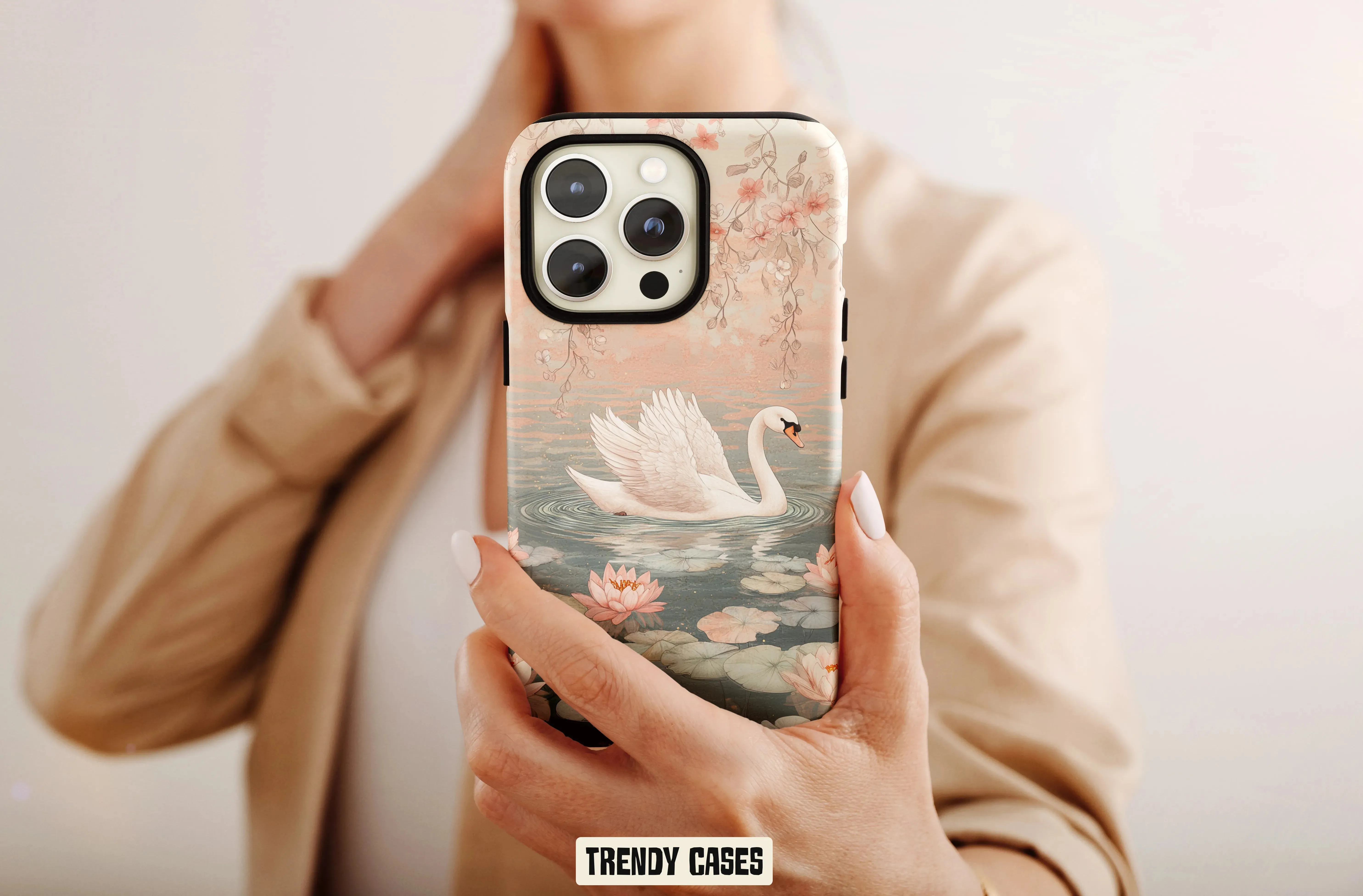 Swan Lake Floral iPhone Case