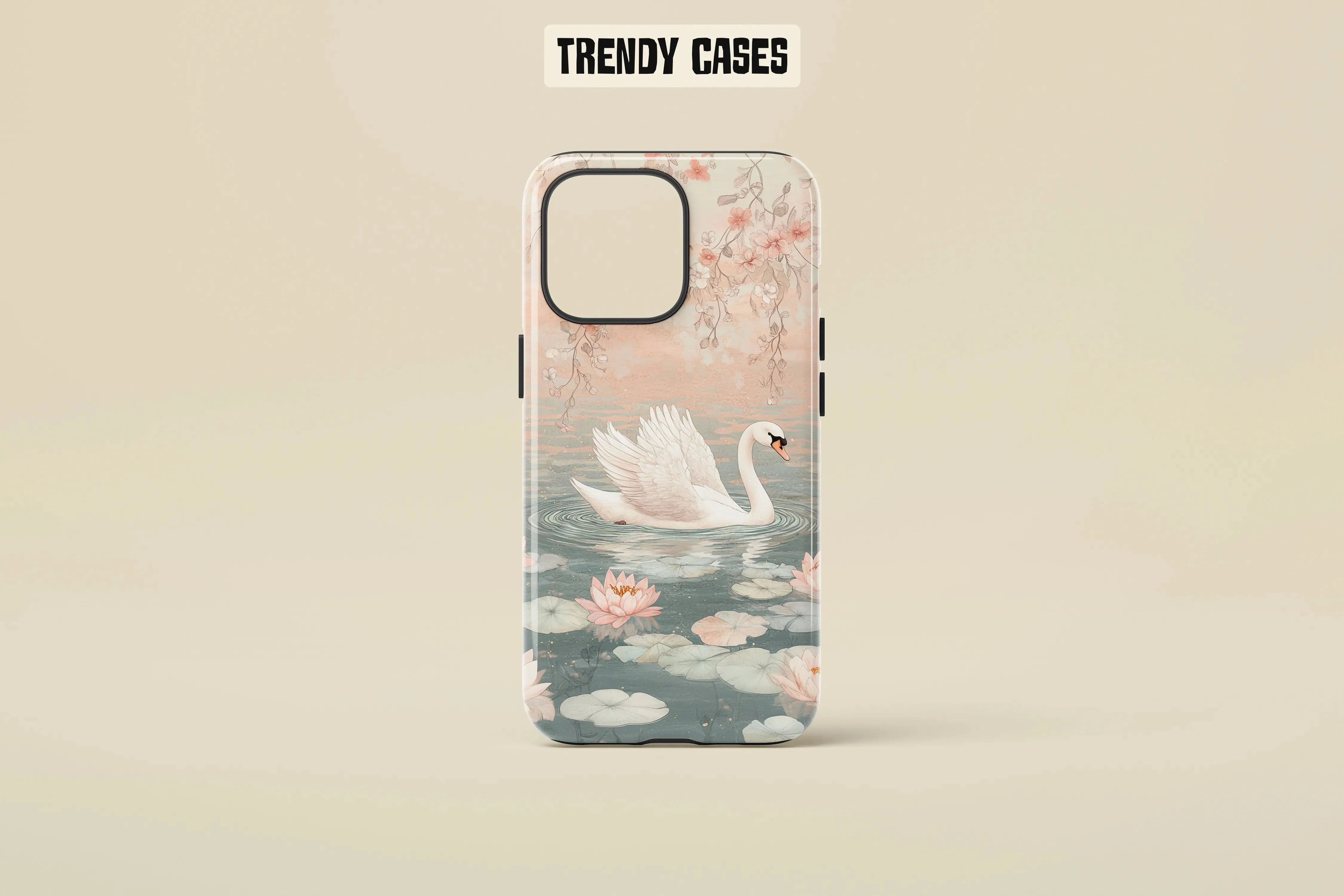 Swan Lake Floral iPhone Case