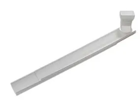 Thermwell GWS3W White Adjustable 6 Foot Flip Up Extendable Downspout Extender - Quantity of 4