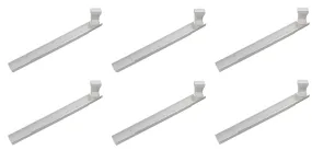 Thermwell GWS3W White Adjustable 6 Foot Flip Up Extendable Downspout Extender - Quantity of 6