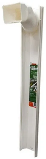 Thermwell GWS3W White Adjustable 6 Foot Flip Up Extendable Downspout Extender - Quantity of 6