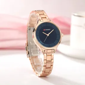 Top Brand Fashion Stainless Steel Band Quartz Wrist Watch Ladies Watches