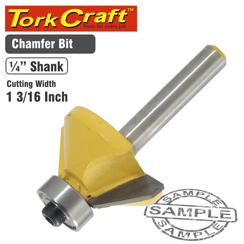 TORK CRAFT ROUTER BIT CHAMFER 1-3/16' CKP902