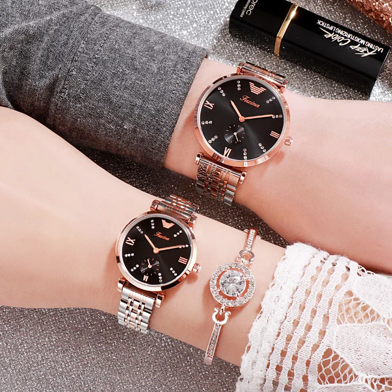 Ultra-thin Stainless Steel Strap Couple Watch Women's Watch