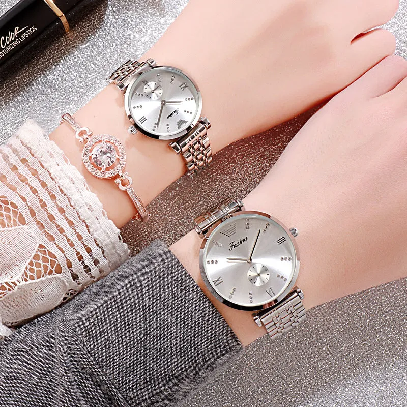 Ultra-thin Stainless Steel Strap Couple Watch Women's Watch