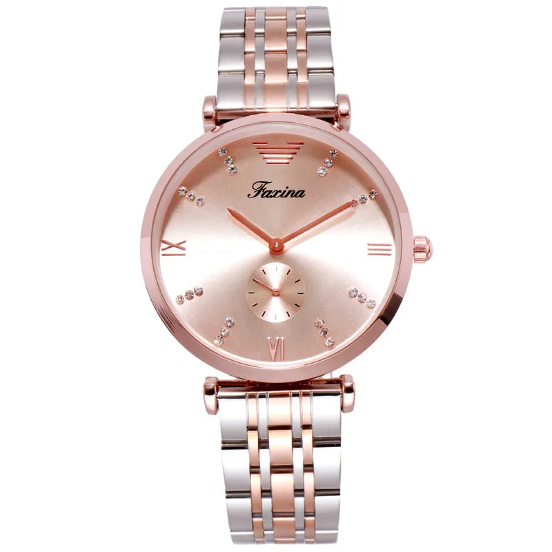 Ultra-thin Stainless Steel Strap Couple Watch Women's Watch