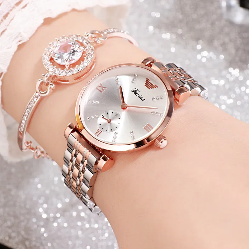 Ultra-thin Stainless Steel Strap Couple Watch Women's Watch