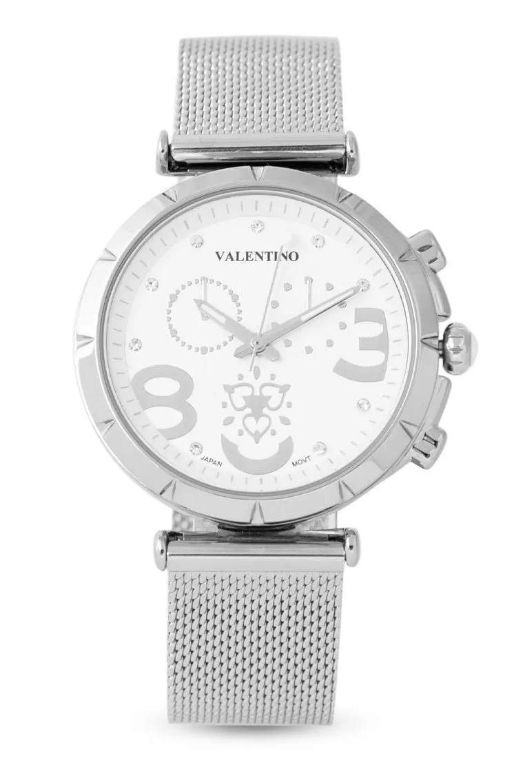 Valentino 20122347-SILVER Stainless Steel Strap  Analog Watch for Women