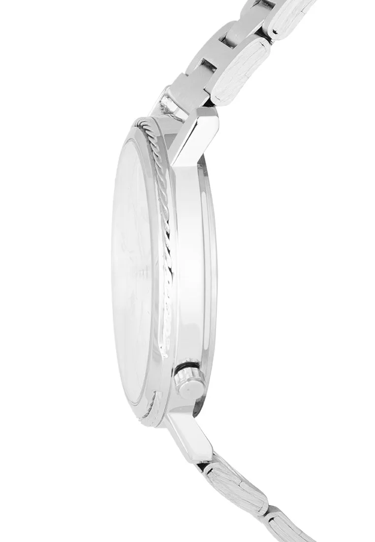 Valentino 20122348-WHITE DIAL Stainless Steel Strap  Analog Watch for Women