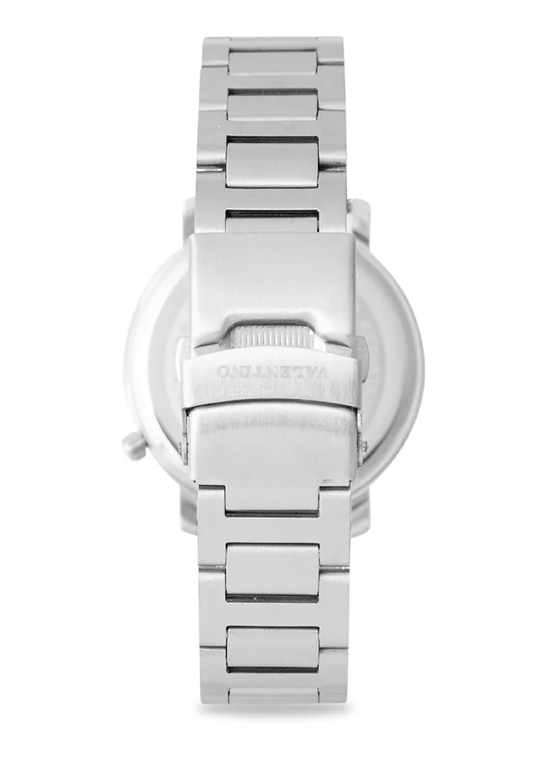 Valentino 20122348-WHITE DIAL Stainless Steel Strap  Analog Watch for Women