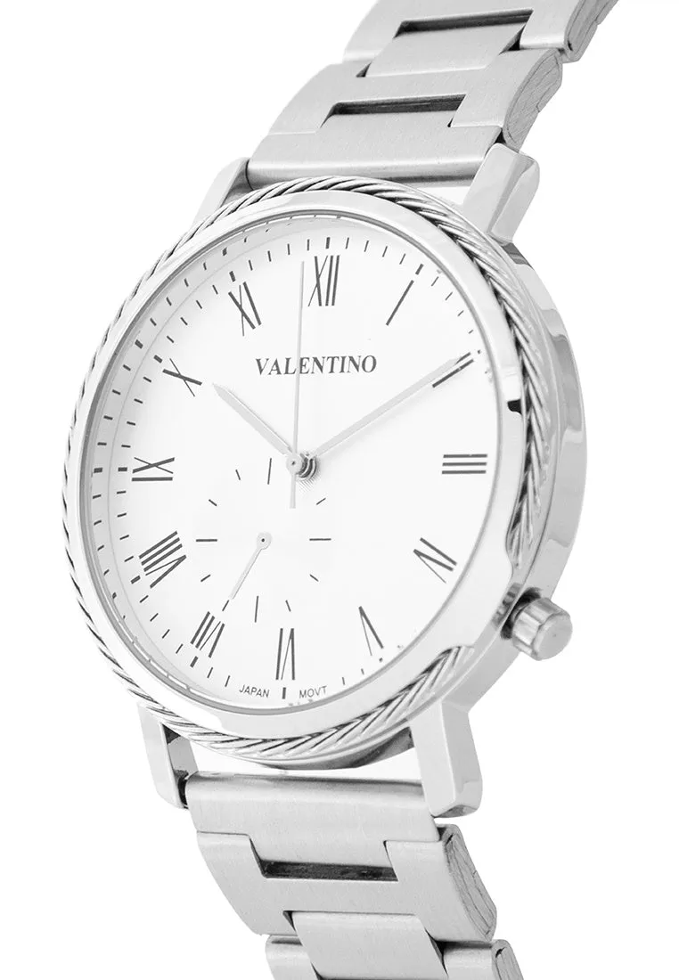 Valentino 20122348-WHITE DIAL Stainless Steel Strap  Analog Watch for Women