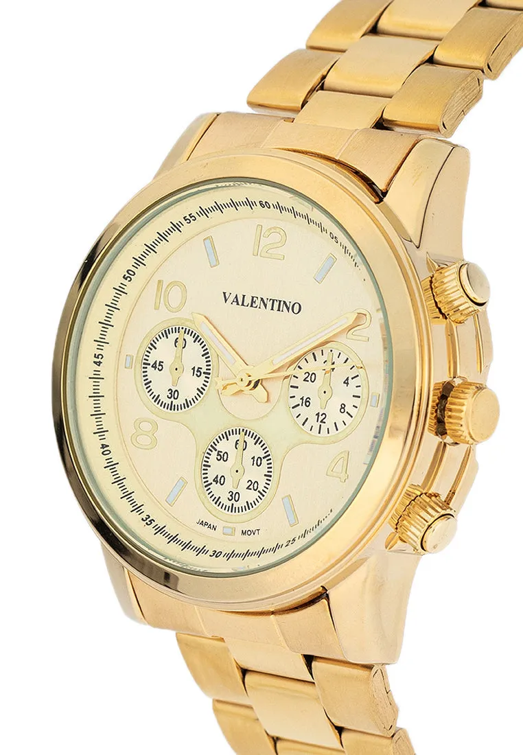 Valentino 20122406-GOLD DIAL Stainless Steel Strap Analog Watch for Women