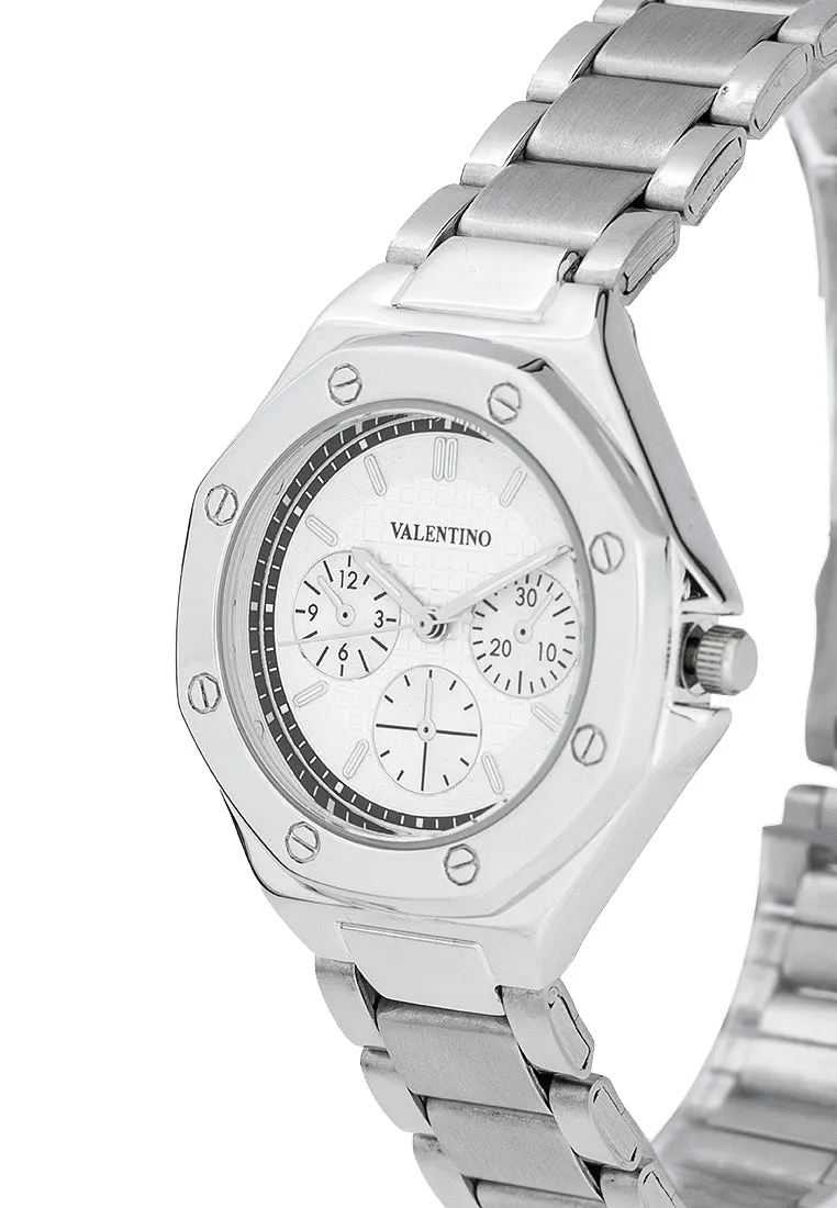 Valentino 20122472-SILVER DIAL Stainless Steel Strap Analog Watch for Women