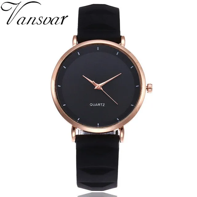 Vansvar Fashion Jelly Silicone Women Watches Luxury Brand Casual Ladies Quartz Clock Wristwatches Clock Relogio Feminino Hot