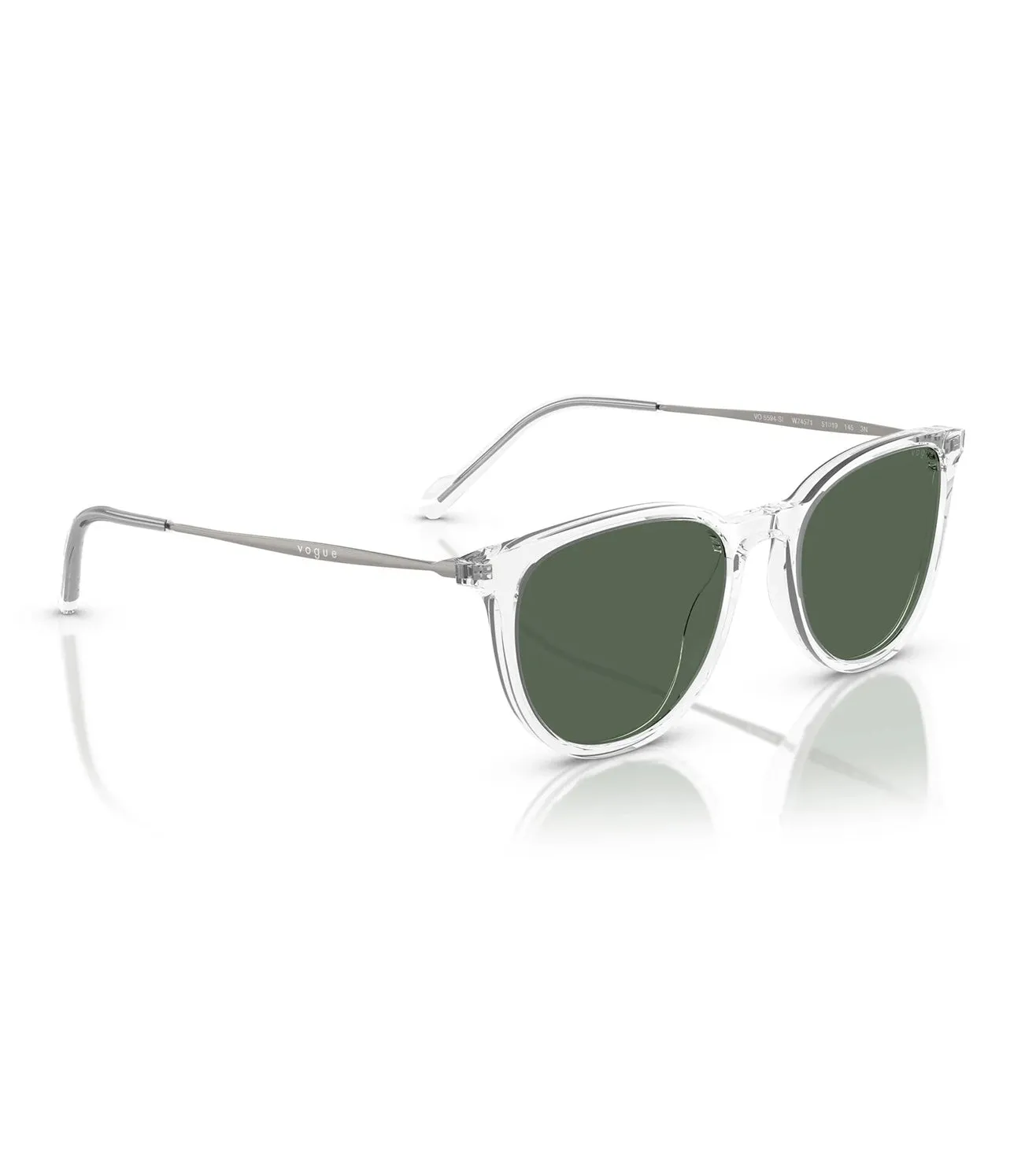 Vogue Women's Green Square Sunglasses