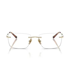 Vogue Women's Pale Gold Rectangular Optical Frame