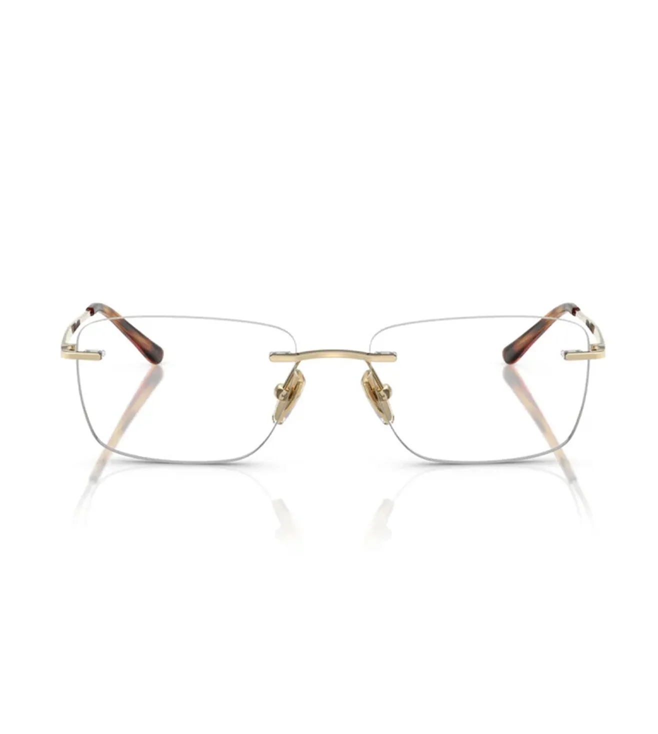 Vogue Women's Pale Gold Rectangular Optical Frame