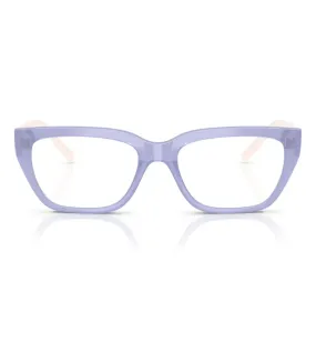 Vogue Women's Transparent Light Purple Square Optical Frame