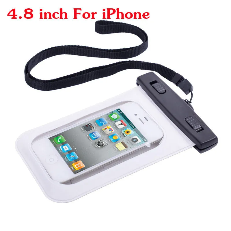 Waterproof Case 4.8 Inch For iPhone Water proof Bag 5.7 Inch for Samsung galaxy Note Underwater Pouch PVC cover Diving Case