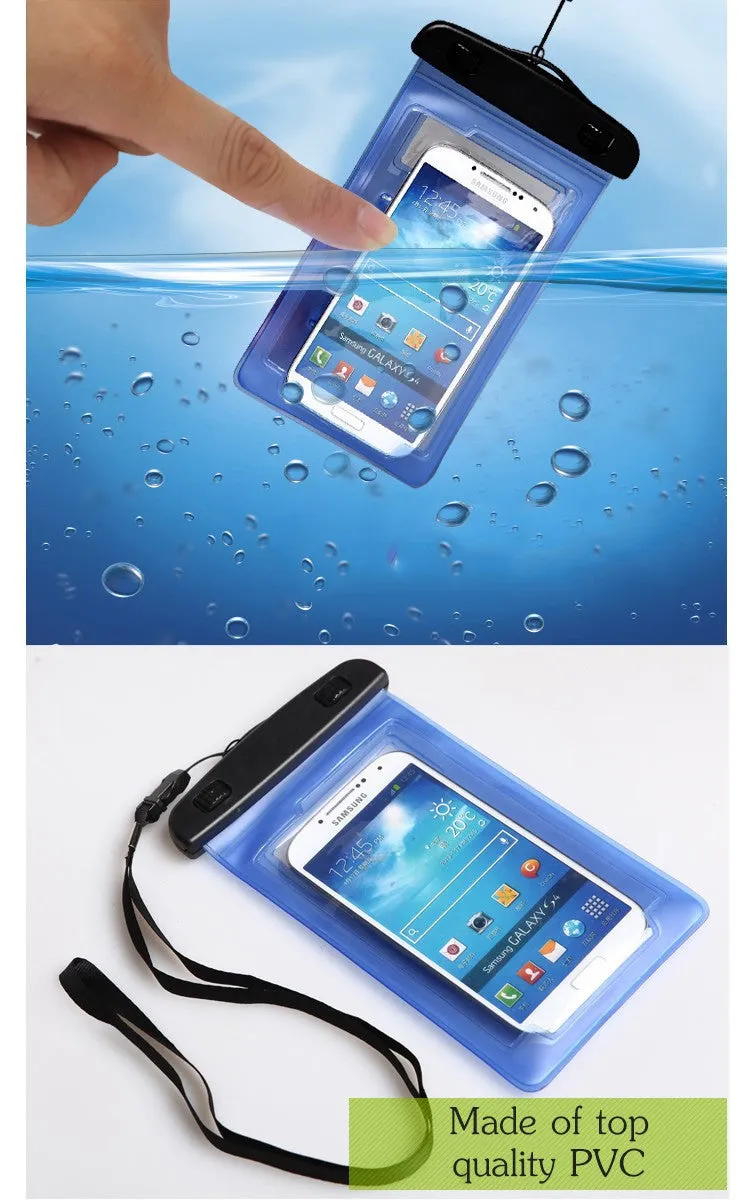 Waterproof Case 4.8 Inch For iPhone Water proof Bag 5.7 Inch for Samsung galaxy Note Underwater Pouch PVC cover Diving Case