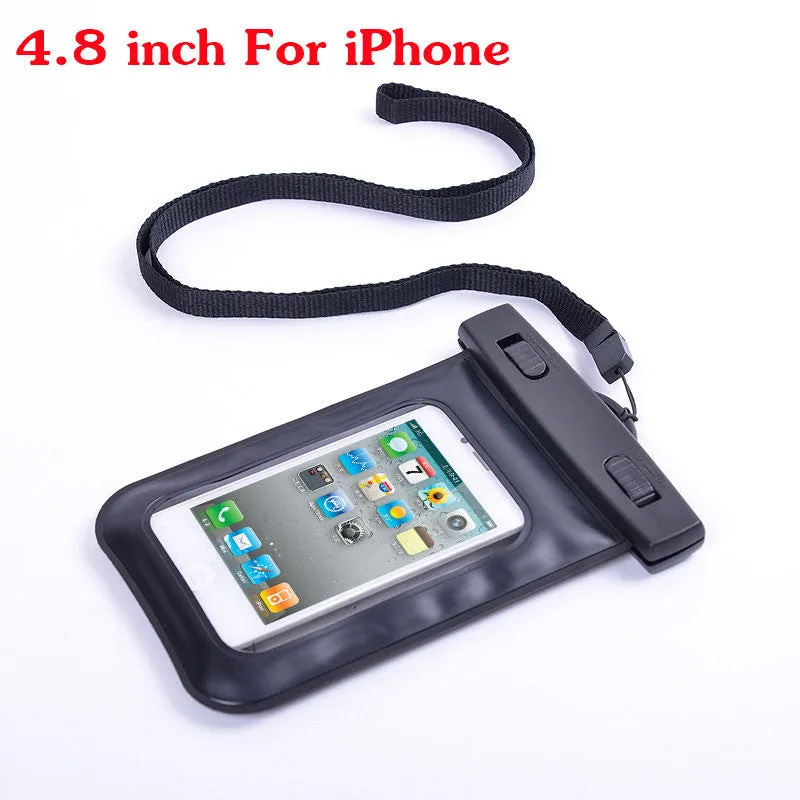 Waterproof Case 4.8 Inch For iPhone Water proof Bag 5.7 Inch for Samsung galaxy Note Underwater Pouch PVC cover Diving Case