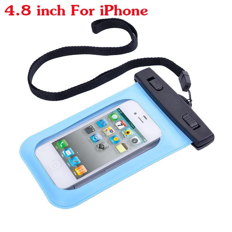 Waterproof Case 4.8 Inch For iPhone Water proof Bag 5.7 Inch for Samsung galaxy Note Underwater Pouch PVC cover Diving Case