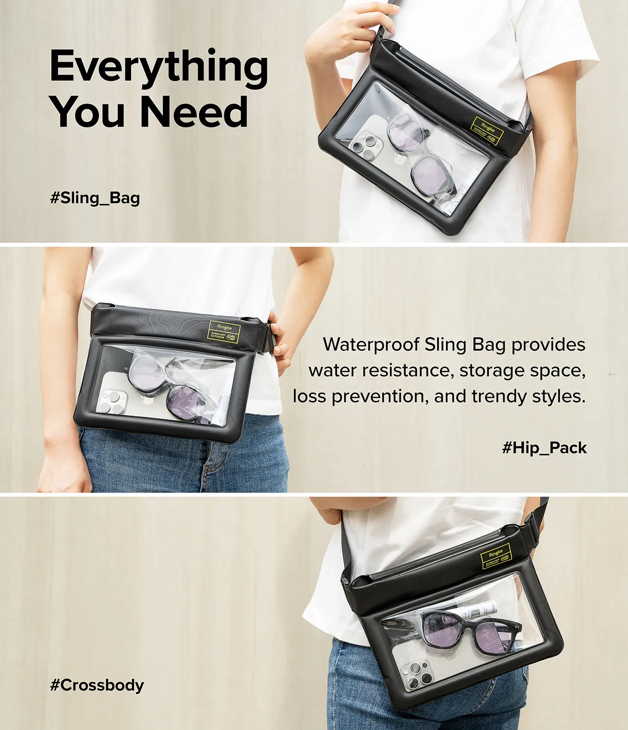 Waterproof Pouch Case | Sling Bag