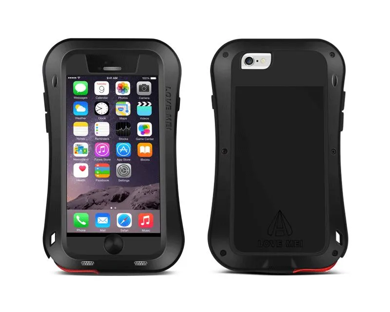 Waterproof Pro Series iPhone 6 and 6S Metal Case - Black