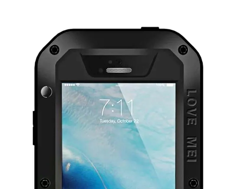 Waterproof Series iPhone SE Metal Case - Black