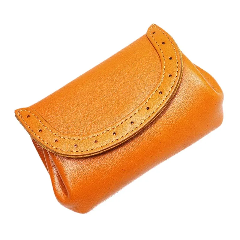 Women Genuine Leather Short Multifunction Large Capacity Wallet Card Holder Clutch Bag