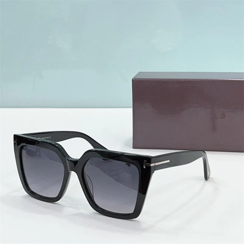 Women sunglasses Tom For 2023 Fashion Women's Sun Glasses FT1030 Cat Eye Acetate Retro Original Brand Sunglasses With Case