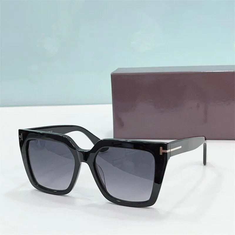 Women sunglasses Tom For 2023 Fashion Women's Sun Glasses FT1030 Cat Eye Acetate Retro Original Brand Sunglasses With Case