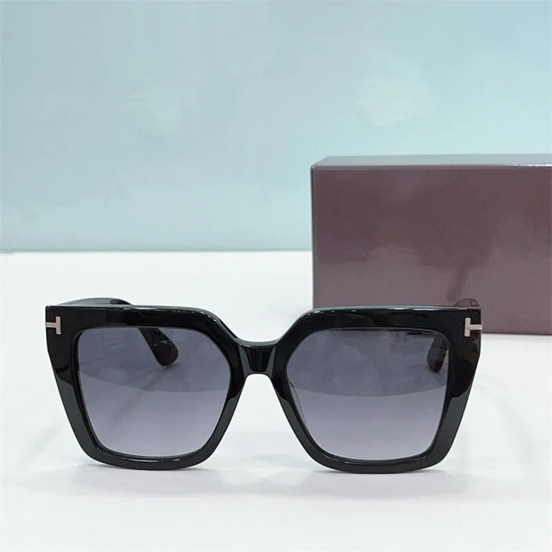 Women sunglasses Tom For 2023 Fashion Women's Sun Glasses FT1030 Cat Eye Acetate Retro Original Brand Sunglasses With Case