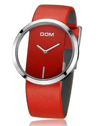 Women Watch DOM Brand luxury Fashion Casual Unique Lady Wrist watches leather quartz waterproof Stylish relogio feminino