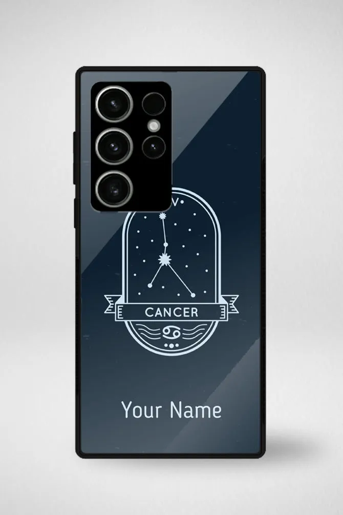 Zodiac Cancer Customized Glass Mobile Case - iPhone, Samsung & OnePlus