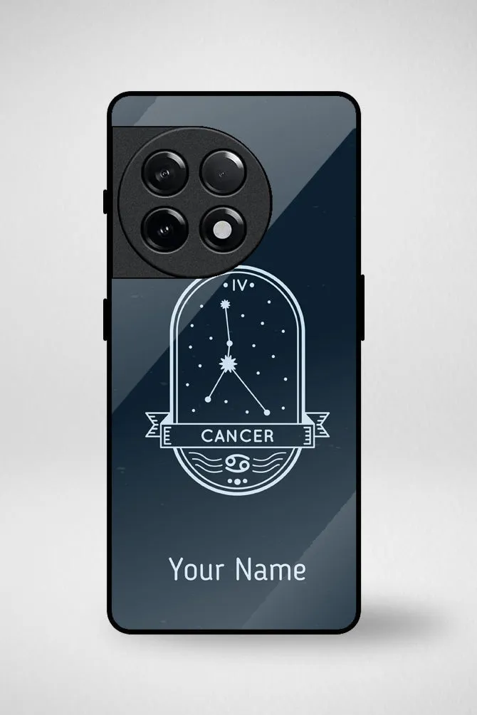 Zodiac Cancer Customized Glass Mobile Case - iPhone, Samsung & OnePlus