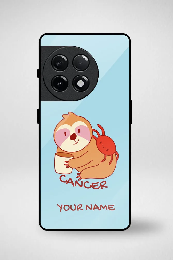 Zodiac Cancer Customized Glass Mobile Case - iPhone, Samsung & OnePlus