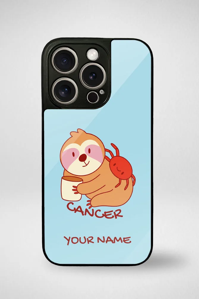 Zodiac Cancer Customized Glass Mobile Case - iPhone, Samsung & OnePlus