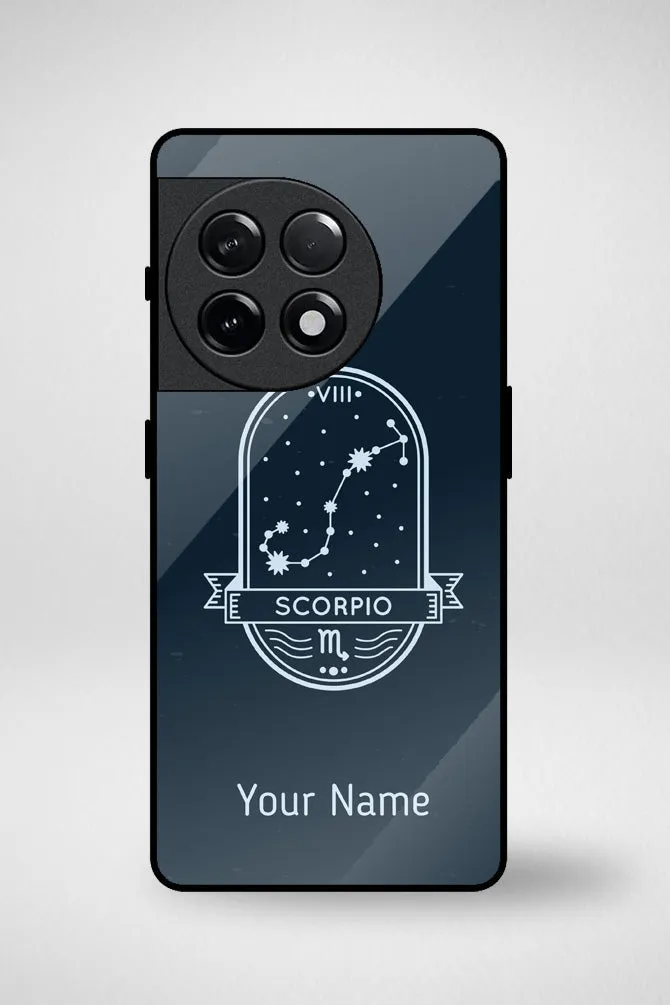 Zodiac Scorpio Customized Glass Mobile Case - iPhone, Samsung & OnePlus